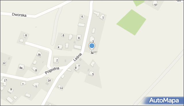 Żurawica, Leśna, 3a, mapa Żurawica