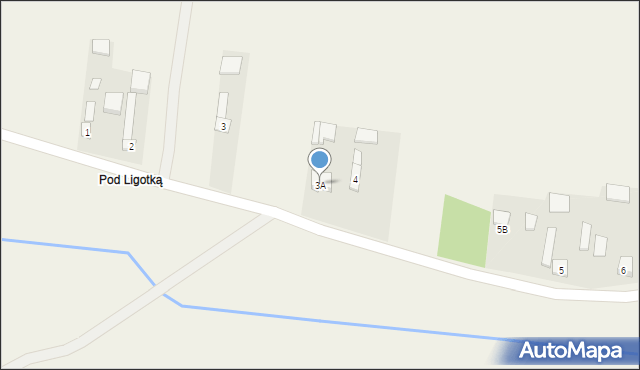 Lgota Gawronna, Lgota Gawronna, 3A, mapa Lgota Gawronna