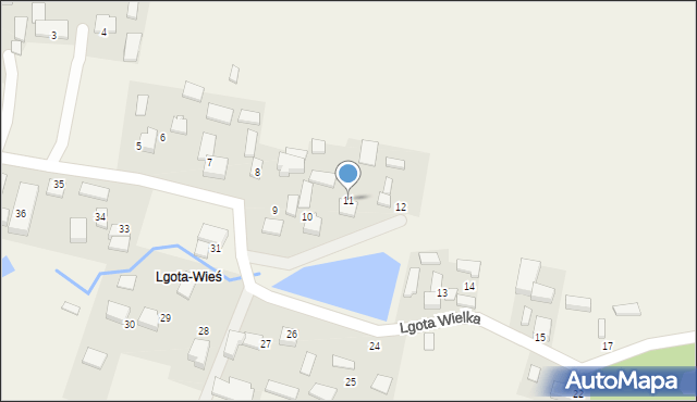 Lgota Wielka, Lgota Wielka, 11, mapa Lgota Wielka