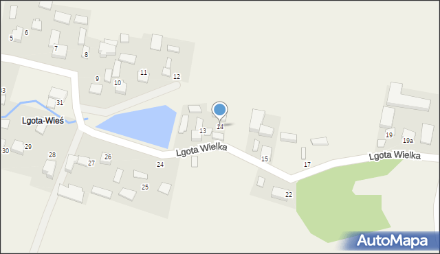 Lgota Wielka, Lgota Wielka, 14, mapa Lgota Wielka