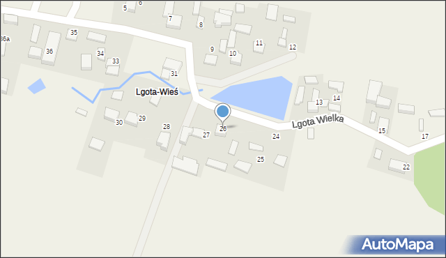 Lgota Wielka, Lgota Wielka, 26, mapa Lgota Wielka