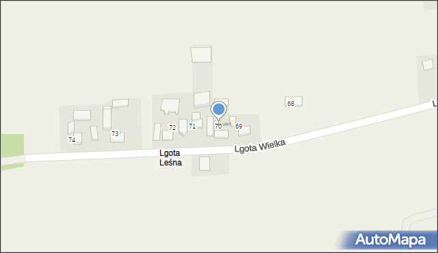 Lgota Wielka, Lgota Wielka, 70, mapa Lgota Wielka