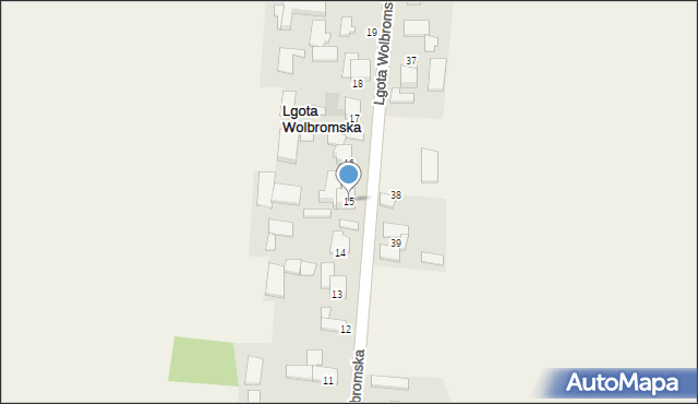 Lgota Wolbromska, Lgota Wolbromska, 15, mapa Lgota Wolbromska