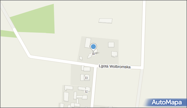 Lgota Wolbromska, Lgota Wolbromska, 34, mapa Lgota Wolbromska