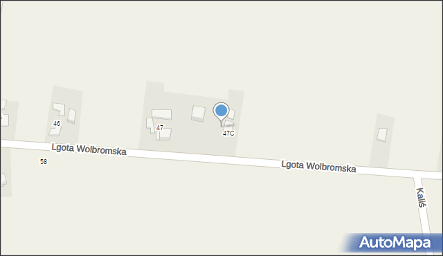 Lgota Wolbromska, Lgota Wolbromska, 47a, mapa Lgota Wolbromska