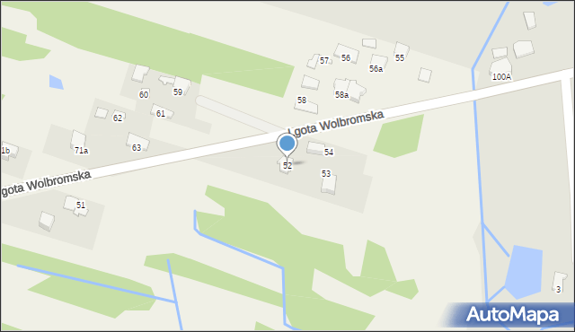 Lgota Wolbromska, Lgota Wolbromska, 52, mapa Lgota Wolbromska