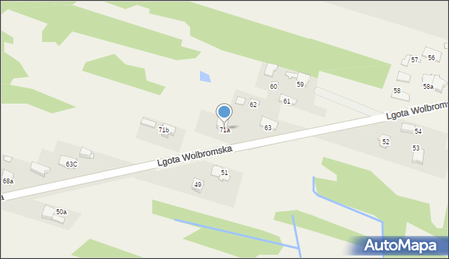 Lgota Wolbromska, Lgota Wolbromska, 71a, mapa Lgota Wolbromska