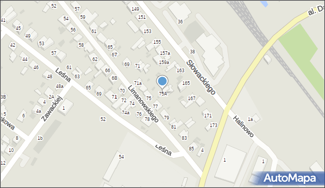 Aleksandrów Kujawski, Limanowskiego Bolesława, 75A, mapa Aleksandrów Kujawski