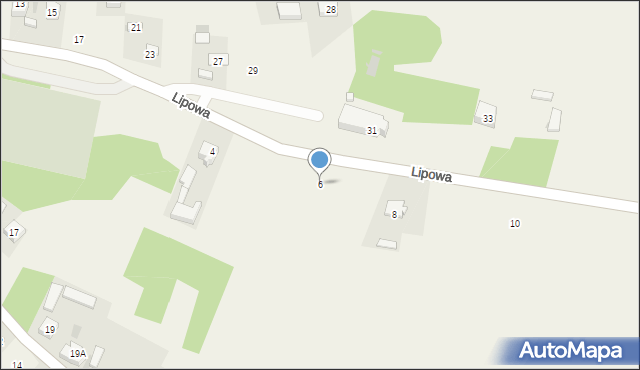 Babsk, Lipowa, 6, mapa Babsk