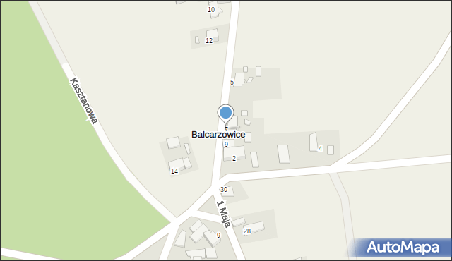 Balcarzowice, Lipowa, 7, mapa Balcarzowice