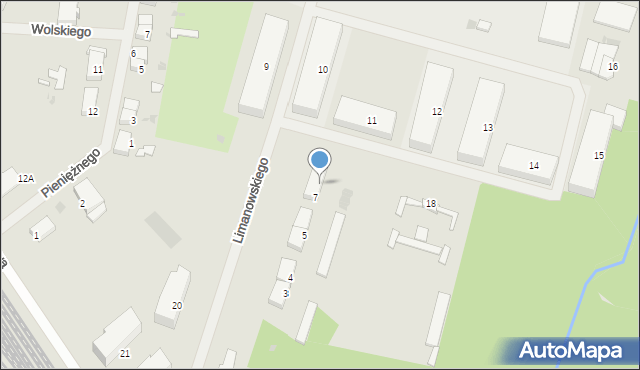 Bartoszyce, Limanowskiego Bolesława, 8, mapa Bartoszyce