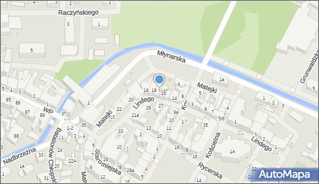 Białogard, Lindego, 17, mapa Białogard