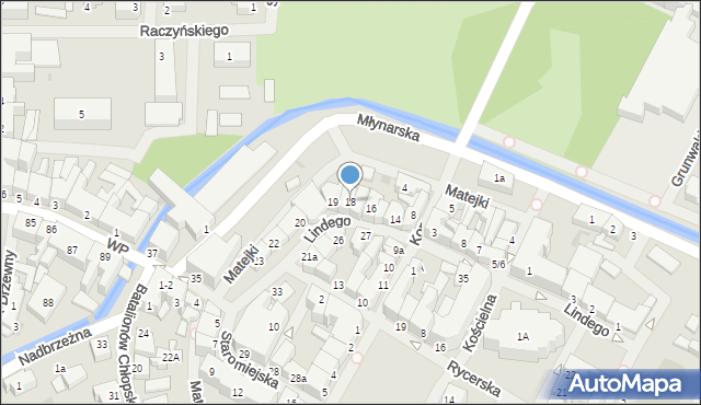 Białogard, Lindego, 18, mapa Białogard