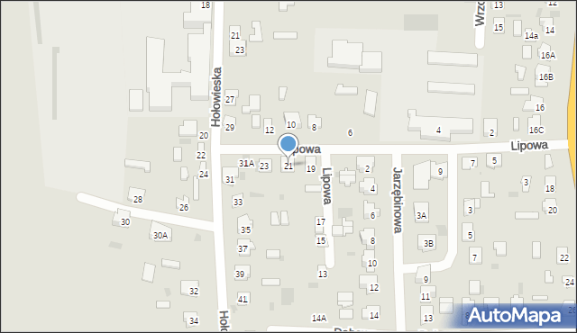 Bielsk Podlaski, Lipowa, 21, mapa Bielsk Podlaski