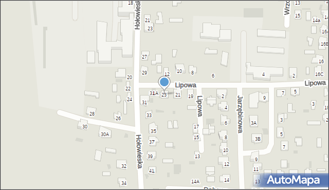 Bielsk Podlaski, Lipowa, 23, mapa Bielsk Podlaski