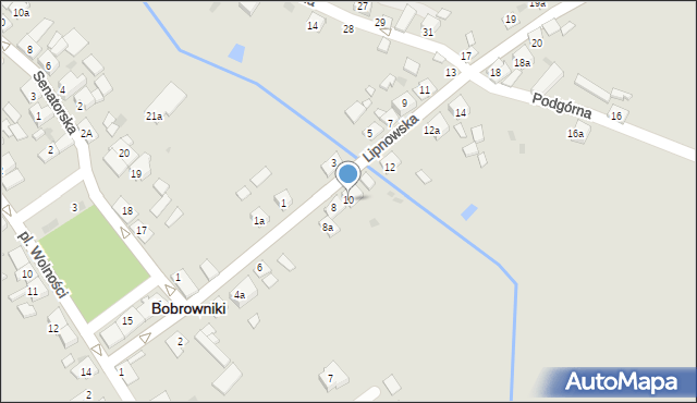 Bobrowniki, Lipnowska, 10, mapa Bobrowniki