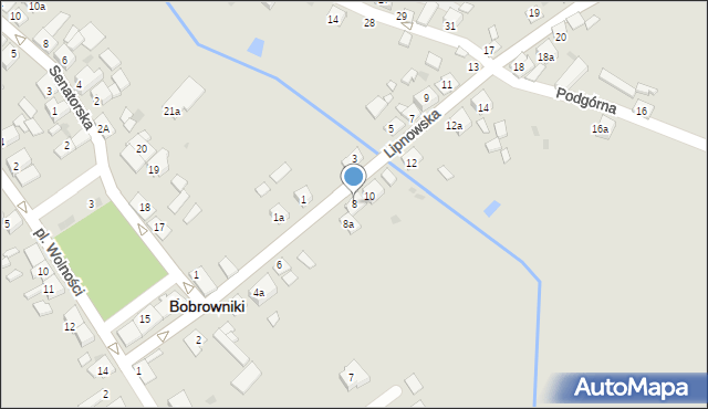 Bobrowniki, Lipnowska, 8, mapa Bobrowniki