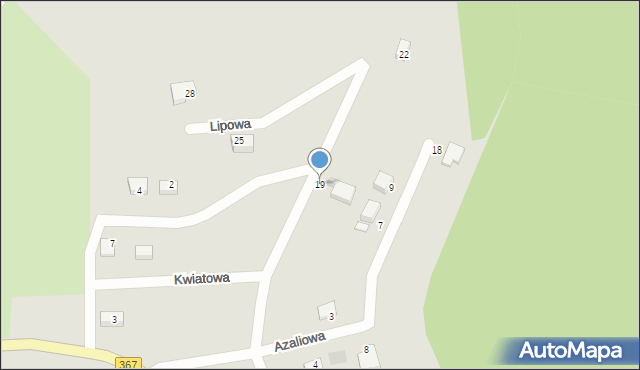 Boguszów-Gorce, Lipowa, 19, mapa Boguszów-Gorce