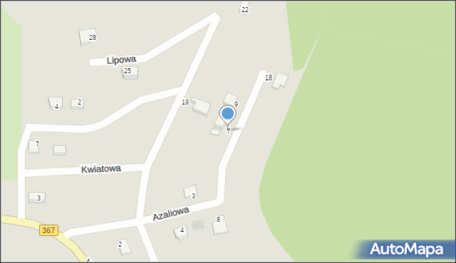 Boguszów-Gorce, Lipowa, 7, mapa Boguszów-Gorce