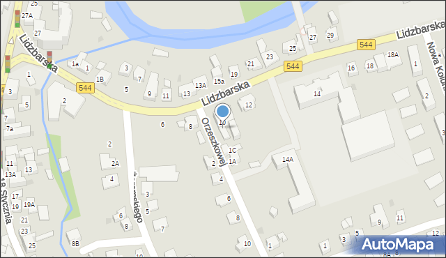 Brodnica, Lidzbarska, 10A, mapa Brodnica