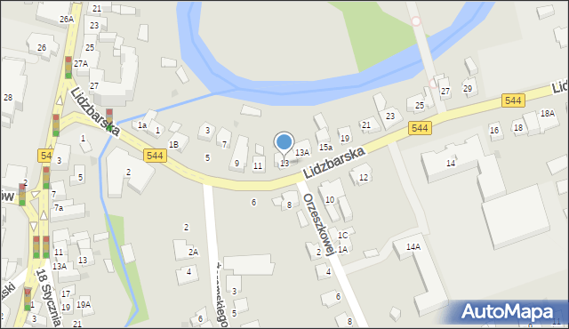 Brodnica, Lidzbarska, 13, mapa Brodnica