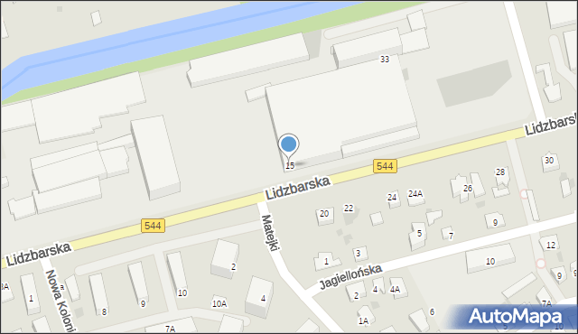 Brodnica, Lidzbarska, 15, mapa Brodnica