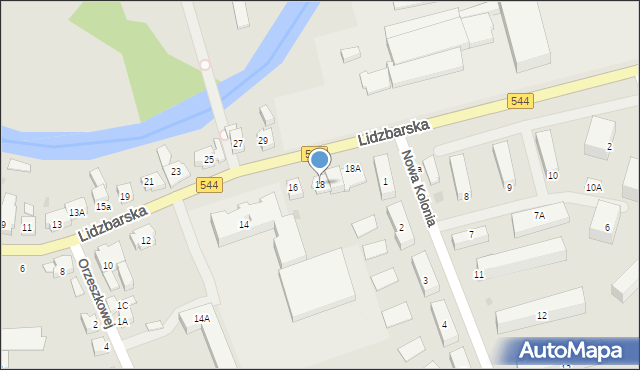 Brodnica, Lidzbarska, 18, mapa Brodnica