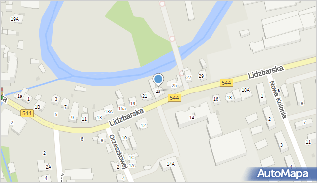 Brodnica, Lidzbarska, 23, mapa Brodnica