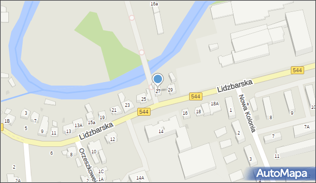 Brodnica, Lidzbarska, 27, mapa Brodnica