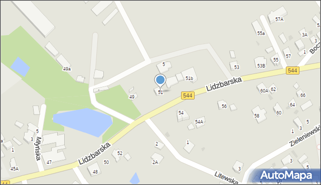 Brodnica, Lidzbarska, 51, mapa Brodnica