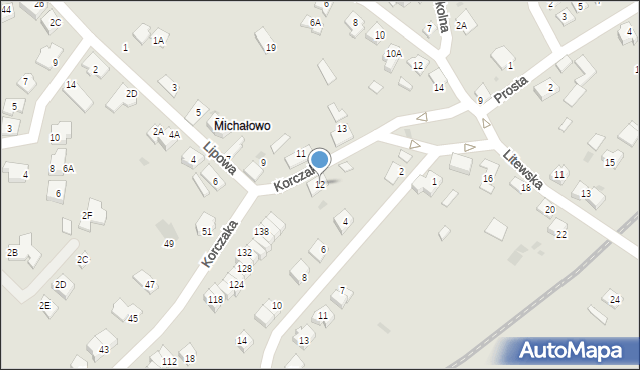 Brodnica, Lipowa, 12, mapa Brodnica