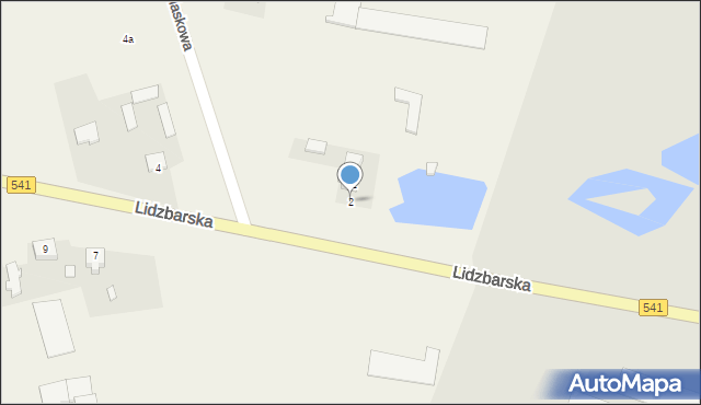 Brudnice, Lidzbarska, 2, mapa Brudnice