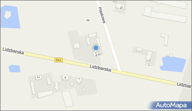 Brudnice, Lidzbarska, 4, mapa Brudnice