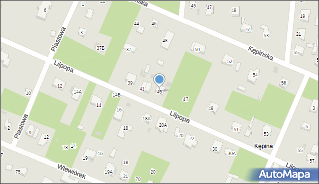 Brwinów, Lilpopa Stanisława, 45, mapa Brwinów