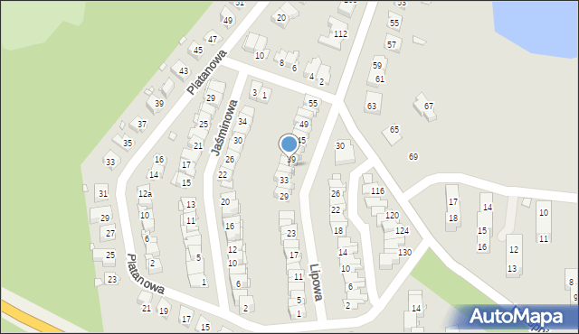 Brzeg, Lipowa, 37, mapa Brzeg