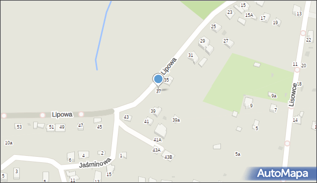 Brzeszcze, Lipowa, 37, mapa Brzeszcze