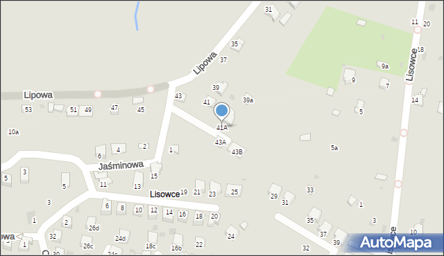 Brzeszcze, Lipowa, 41A, mapa Brzeszcze