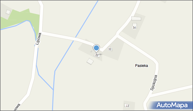 Brzeźnica, Lipowa, 22, mapa Brzeźnica