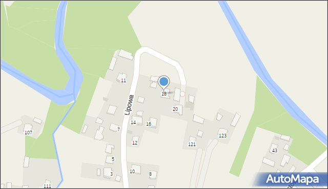 Brzeźnica, Lipowa, 18, mapa Brzeźnica