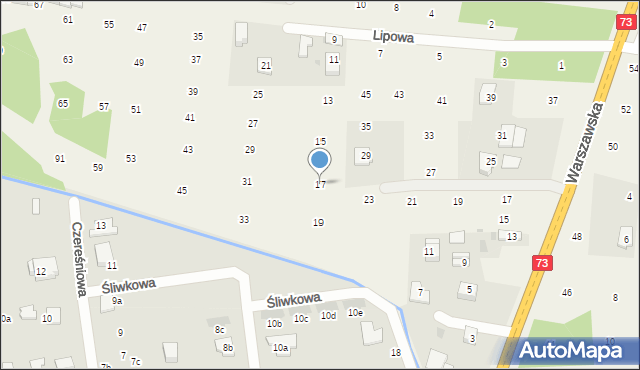 Brzozówka, Lipowa, 17, mapa Brzozówka