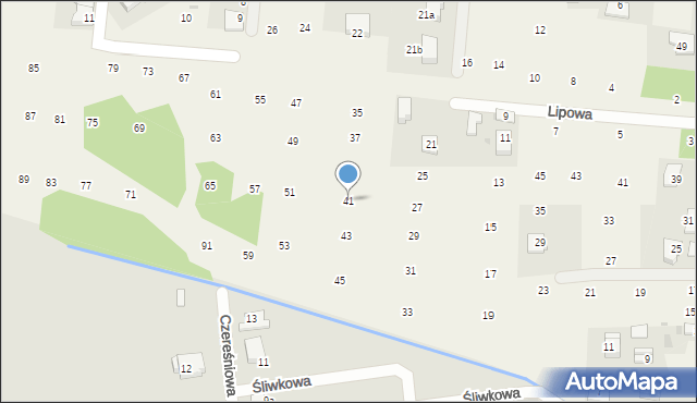 Brzozówka, Lipowa, 41, mapa Brzozówka