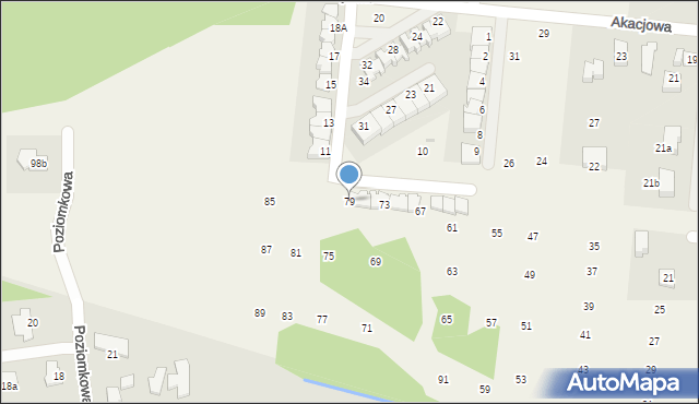 Brzozówka, Lipowa, 79, mapa Brzozówka