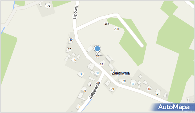 Bucze, Lipowa, 26, mapa Bucze