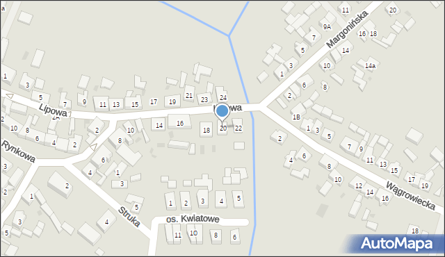 Budzyń, Lipowa, 20, mapa Budzyń