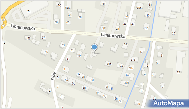 Chełmiec, Limanowska, 20, mapa Chełmiec