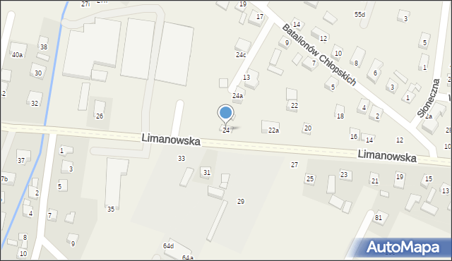 Chełmiec, Limanowska, 24, mapa Chełmiec