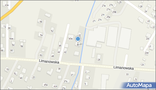 Chełmiec, Limanowska, 30, mapa Chełmiec