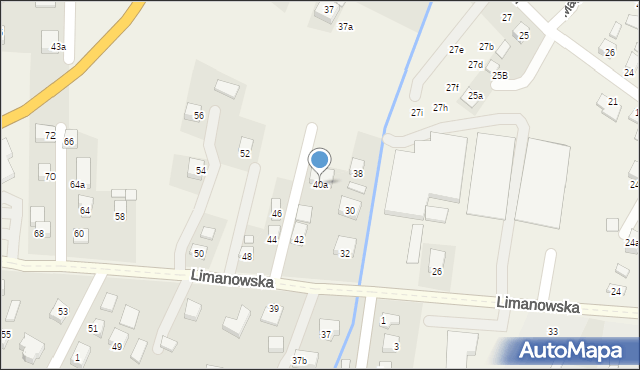 Chełmiec, Limanowska, 40a, mapa Chełmiec