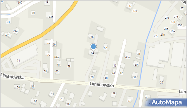 Chełmiec, Limanowska, 56a, mapa Chełmiec