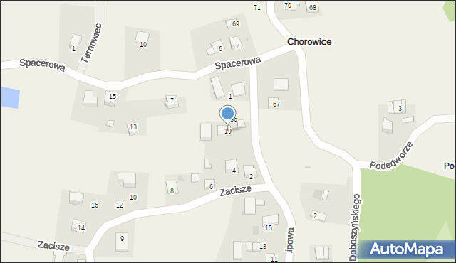 Chorowice, Lipowa, 19, mapa Chorowice